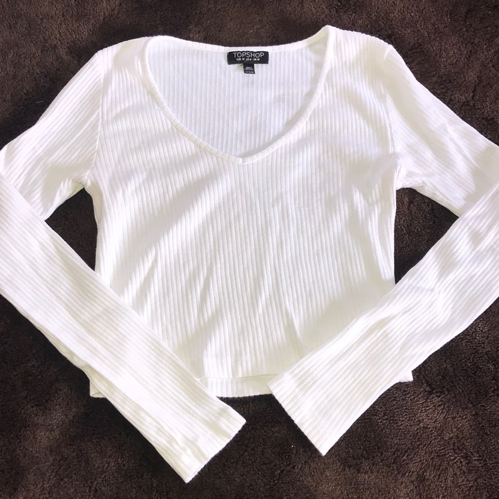 Cropped White Longsleeve